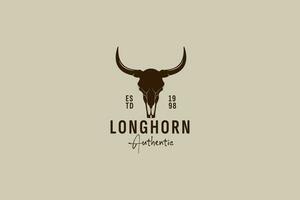 longhorn logotipo vetor ícone ilustração