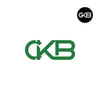 carta ckb monograma logotipo Projeto vetor