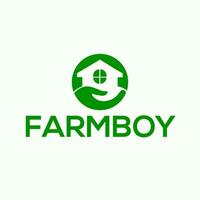 menino de fazenda vetor logotipo ou ícone, branco fundo menino de fazenda logotipo