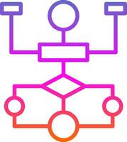 fluxo gráfico vetor ícone Projeto