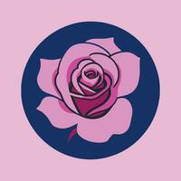 simples vetor rosa logotipo flor