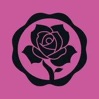 simples vetor rosa logotipo flor