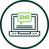design de ícone de vetor de sms