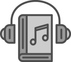 audio livro vetor ícone Projeto