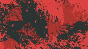 textura abstrata grunge vermelho brilhante em fundo preto vetor