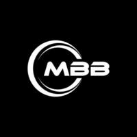 mbb logotipo projeto, inspiração para uma único identidade. moderno elegância e criativo Projeto. marca d'água seu sucesso com a impressionante isto logotipo. vetor
