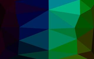 modelo de triângulo embaçado de vetor de arco-íris multicolorido escuro.
