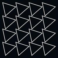 arte abstrata fundo preto formas brancas triângulo símbolo inclinado padrão sem emenda para capas de livros de impressão têxtil, etc. vetor