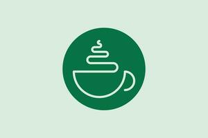 café logotipo Projeto vetor ilustração