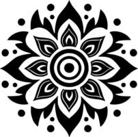 mandala, minimalista e simples silhueta - vetor ilustração