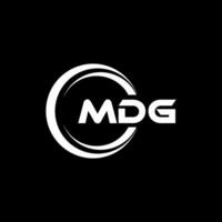 mdg logotipo projeto, inspiração para uma único identidade. moderno elegância e criativo Projeto. marca d'água seu sucesso com a impressionante isto logotipo. vetor