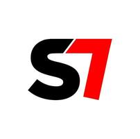 s7 marca nome vetor ícone. s7 tipografia monograma.