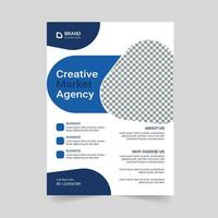 criativo mercado agência folheto Projeto vetor