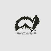 vetor de logotipo de mountain bike