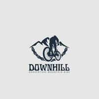 vetor de logotipo de mountain bike