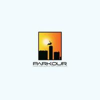 Parkour logotipo vetor