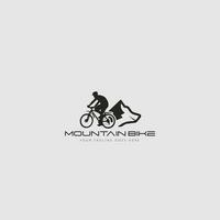 vetor de logotipo de mountain bike