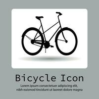 bicicleta ícone, bicicleta ícone, bicicleta logotipo, bicicleta vetor silhueta em uma plano botão vetor.