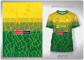 vetor Esportes camisa fundo imagem.verde amarelo gradiente cor salada padronizar projeto, ilustração, têxtil fundo para Esportes camiseta, futebol jérsei camisa