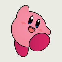 Kirby vetor projeto, 2d ilustração