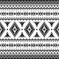 nativo americano geométrico com triângulo e retângulo. étnico padronizar. estilo do desatado navajo tribo. Preto e branco cores. Projeto para têxtil, tecido, roupas, cortina, tapete, ornamento, fundo. vetor