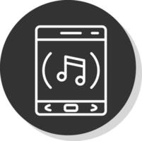 música aplicativo vetor ícone Projeto