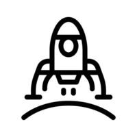 espaço Lander ícone vetor símbolo Projeto ilustração