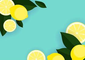 ilustração em vetor fundo limão abstrato