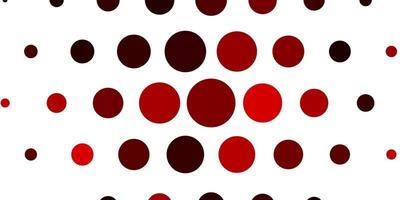 fundo vector vermelho claro com bolhas. glitter ilustração abstrata com gotas coloridas. padrão para sites.