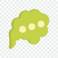 3d verde discurso bolha ícones. realista 3d bater papo, falar, mensageiro, comunicação, diálogo bolha ícone. vetor ilustração