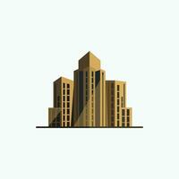 edifícios e arquitetura real Estado logotipo Projeto modelo vetor