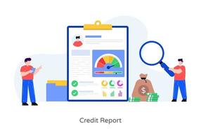 relatório de crédito e desempenho vetor