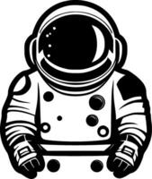 astronauta, minimalista e simples silhueta - vetor ilustração