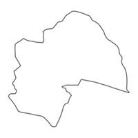al diwaniyah governadoria mapa, administrativo divisão do Iraque. vetor ilustração.
