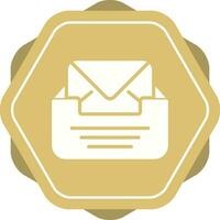 caixa de entrada com envelope vetor ícone