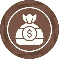ícone de vetor de saco de dinheiro