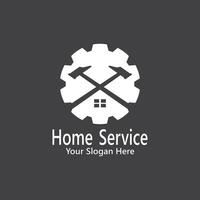 casa serviço construção logotipo vetor modelo