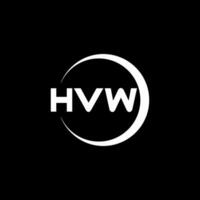 hvw logotipo projeto, inspiração para uma único identidade. moderno elegância e criativo Projeto. marca d'água seu sucesso com a impressionante isto logotipo. vetor