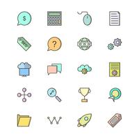 Conjunto de vetor SEO Search Engine Optimization Icons