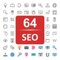 Conjunto de vetor SEO Search Engine Optimization Icons