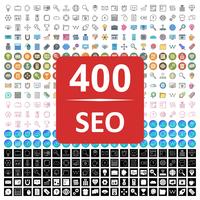 Conjunto de vetor SEO Search Engine Optimization Icons