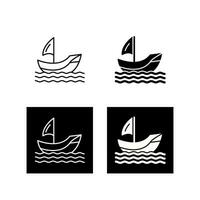 ícone de vetor de barco