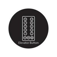 elevador botão ícone vetor