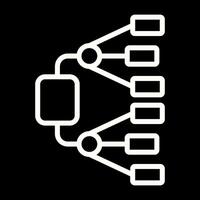 rede diagrama vetor ícone