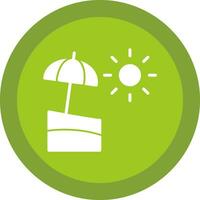 Sol guarda-chuva vetor ícone Projeto