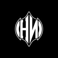hn carta logotipo. hn criativo monograma iniciais carta logotipo conceito. hn único moderno plano abstrato vetor carta logotipo Projeto.