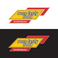 abstrato Comida restaurante logotipo Projeto com mínimo forma vetor