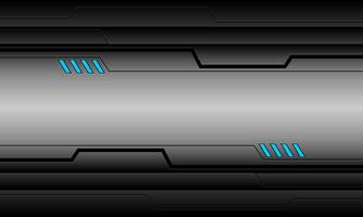 abstrato prata cyber Preto linha o circuito sombra azul luz poder Projeto moderno futurista criativo fundo vetor