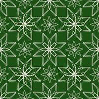 vetor desatado vintage padronizar do abstrato branco renda flores em verde fundo