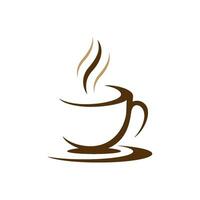 modelo de logotipo de xícara de café vetor